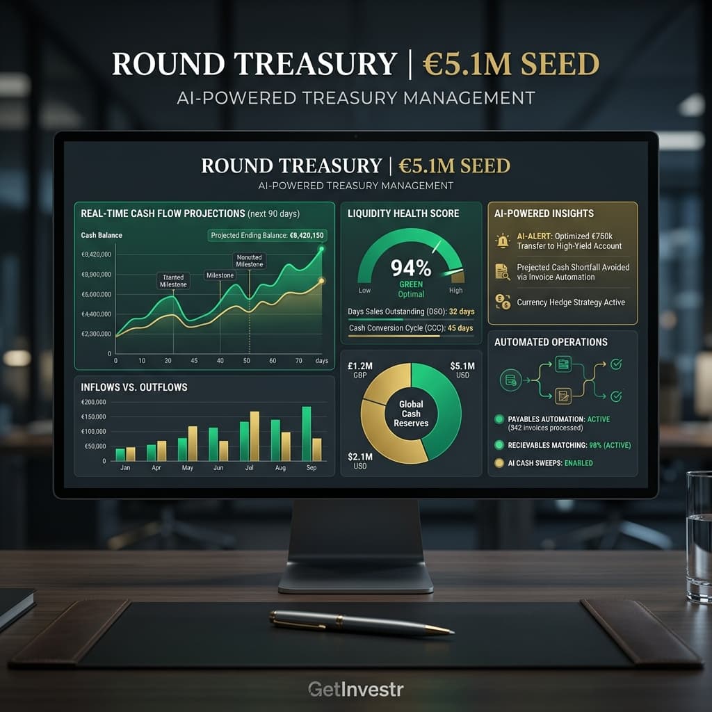 Round Treasury €5.1M Seed Yatırımı Topladı: CFO'nun Yeni Yapay Zeka Asistanı